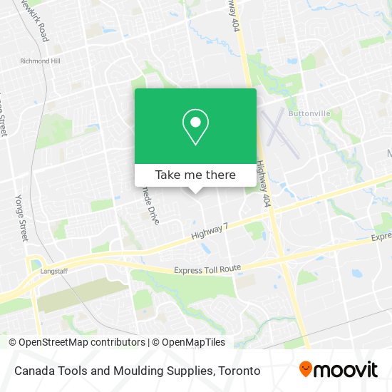 Canada Tools and Moulding Supplies map