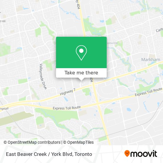 East Beaver Creek / York Blvd map