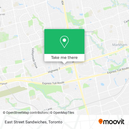 East Street Sandwiches map