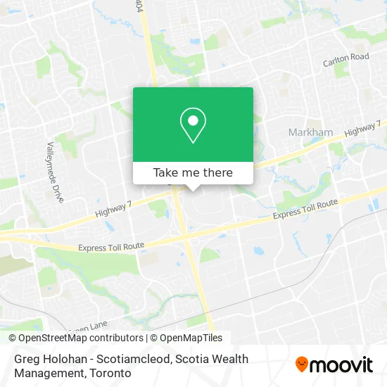 Greg Holohan - Scotiamcleod, Scotia Wealth Management map
