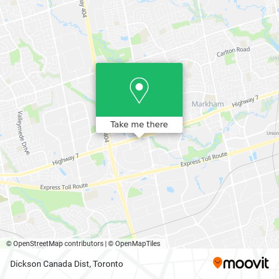Dickson Canada Dist map