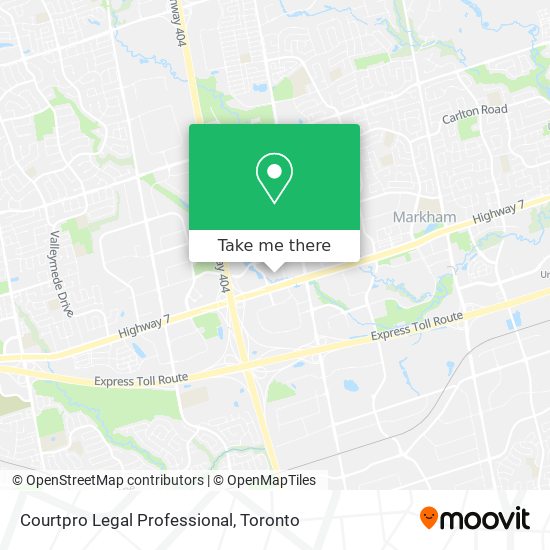 Courtpro Legal Professional map