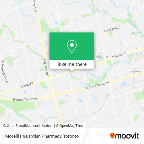 Morelli's Guardian Pharmacy map