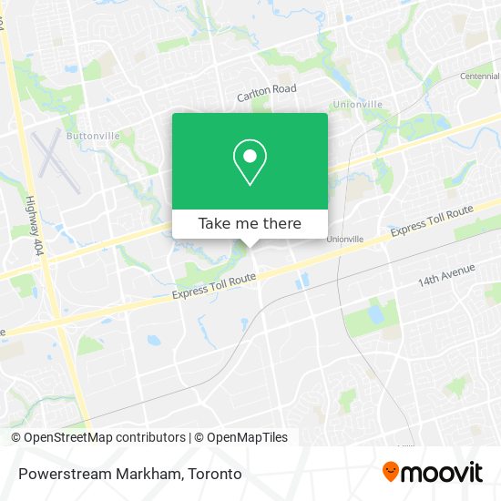 Powerstream Markham map