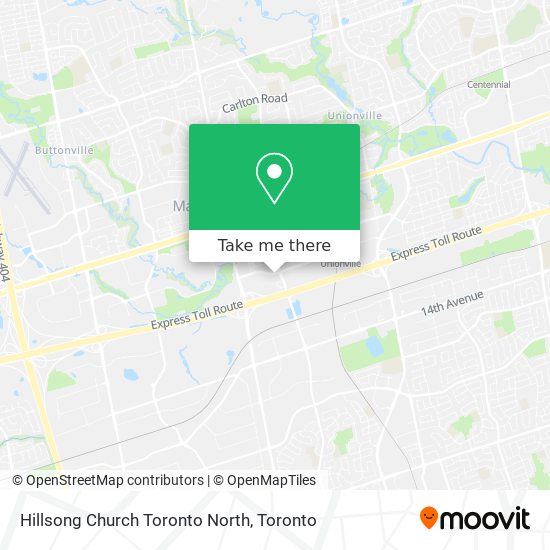 Hillsong Church Toronto North map