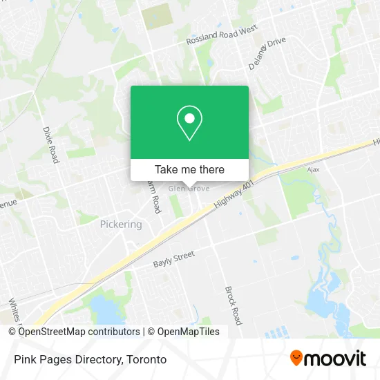 Pink Pages Directory map