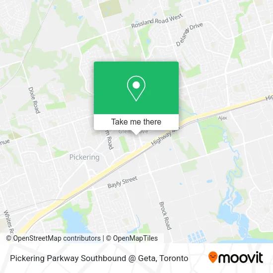 Pickering Parkway Southbound @ Geta map