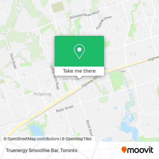 Truenergy Smoothie Bar map