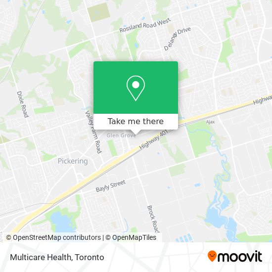 Multicare Health map