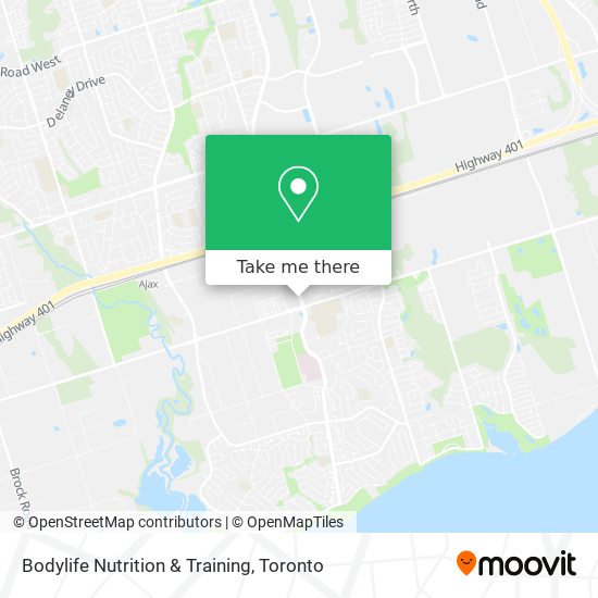 Bodylife Nutrition & Training map