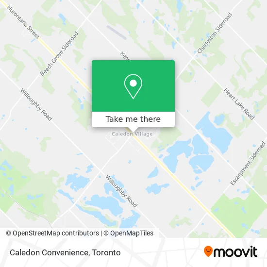 Caledon Convenience map