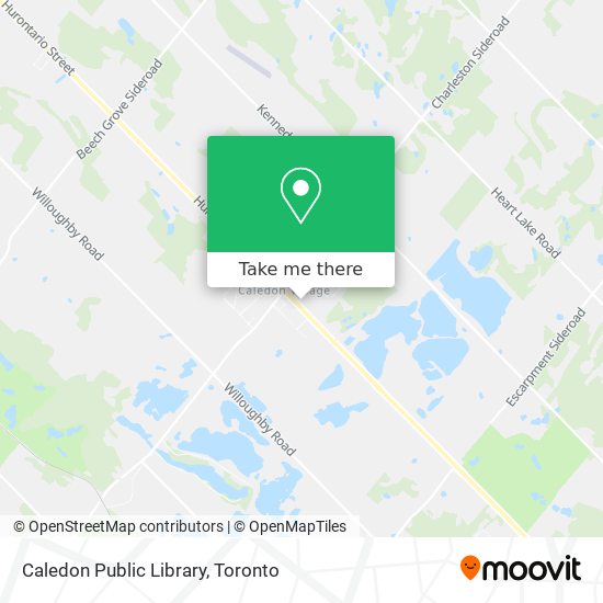 Caledon Public Library map