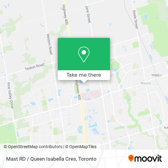 Mast RD / Queen Isabella Cres map