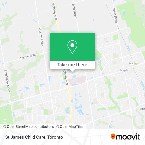 St James Child Care map