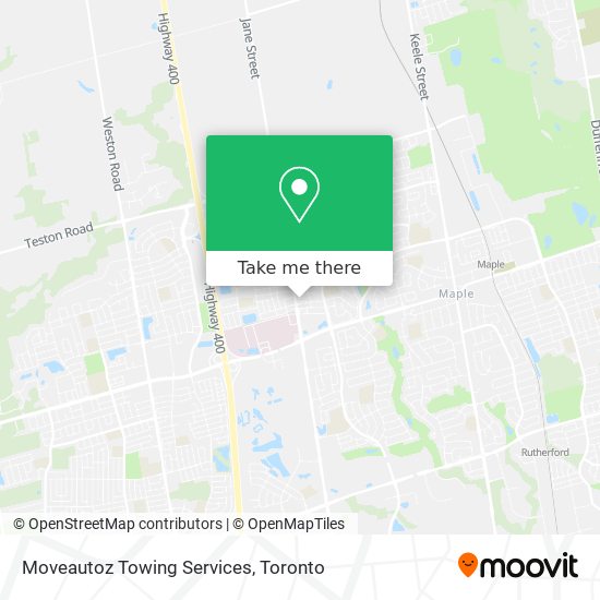Moveautoz Towing Services map