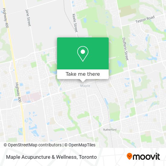 Maple Acupuncture & Wellness map