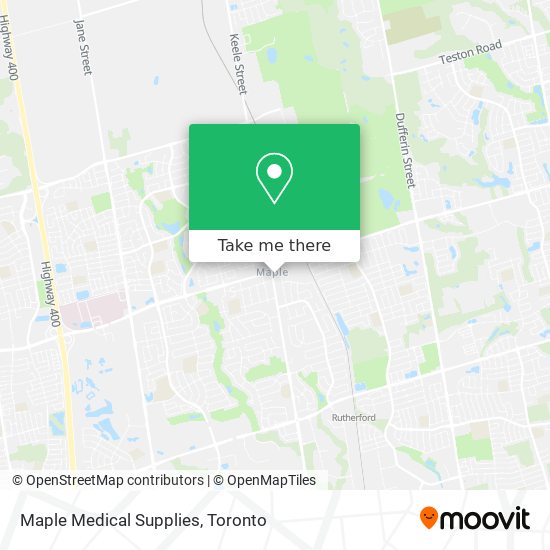 Maple Medical Supplies map