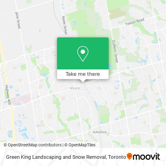 Green King Landscaping and Snow Removal map