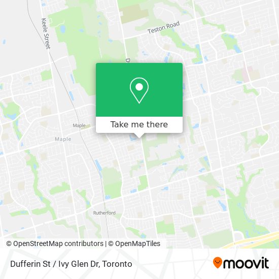 Dufferin St / Ivy Glen Dr map