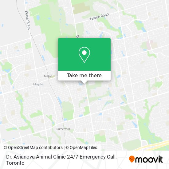 Dr. Asianova Animal Clinic 24 / 7 Emergency Call map