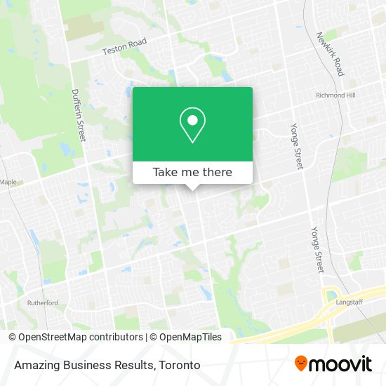 Amazing Business Results map
