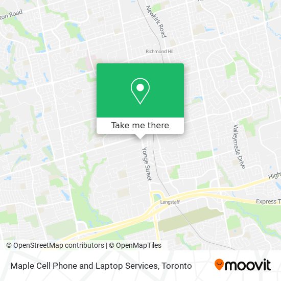 Maple Cell Phone and Laptop Services map