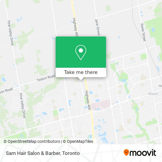 Sam Hair Salon & Barber map