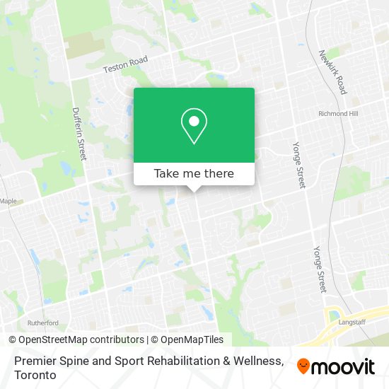 Premier Spine and Sport Rehabilitation & Wellness map