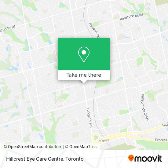 Hillcrest Eye Care Centre map