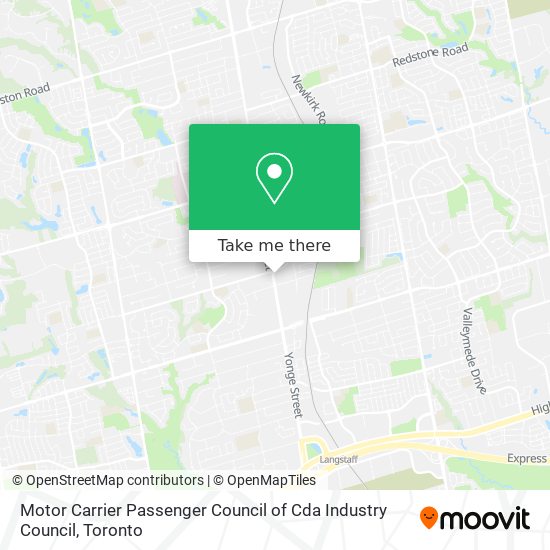 Motor Carrier Passenger Council of Cda Industry Council map