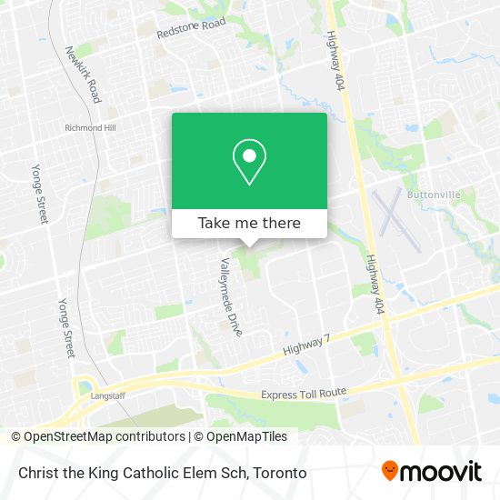 Christ the King Catholic Elem Sch map