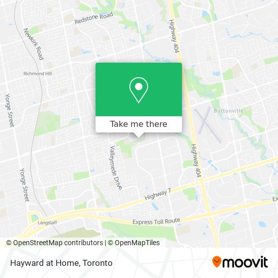 Hayward at Home map