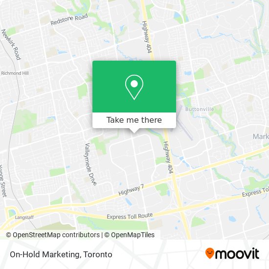 On-Hold Marketing map