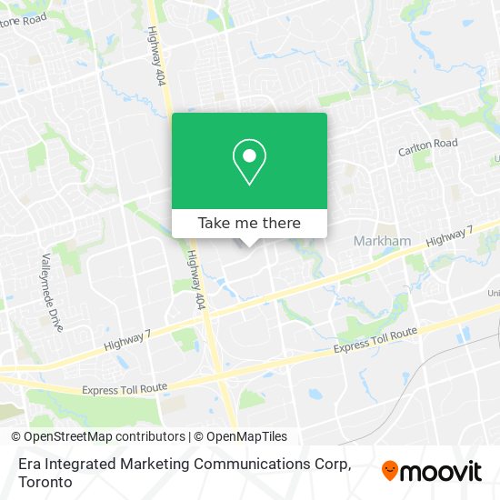 Era Integrated Marketing Communications Corp map