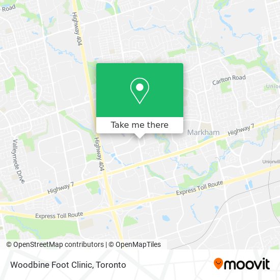 Woodbine Foot Clinic map