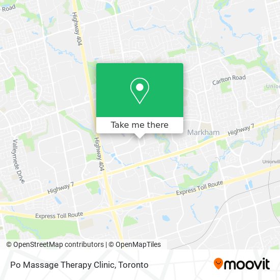 Po Massage Therapy Clinic map