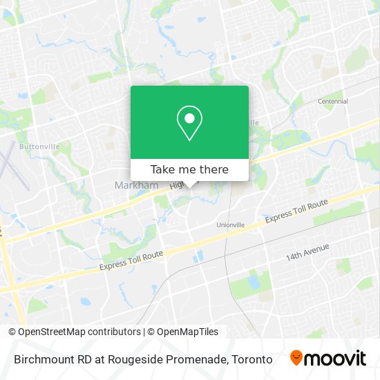 Birchmount RD at Rougeside Promenade map