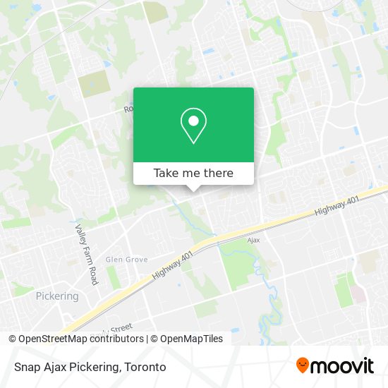 Snap Ajax Pickering map