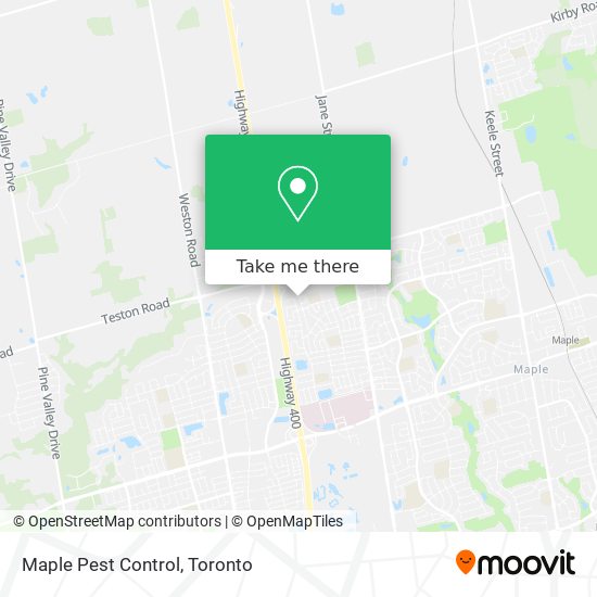 Maple Pest Control map