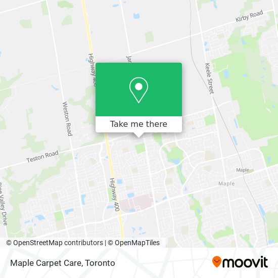Maple Carpet Care map