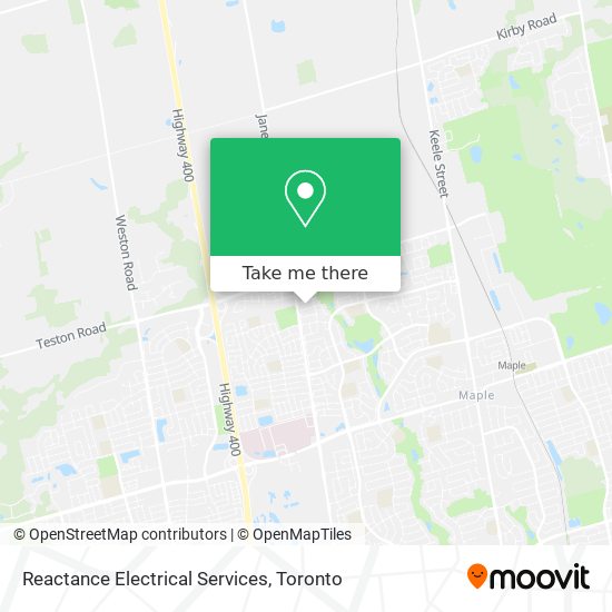 Reactance Electrical Services map