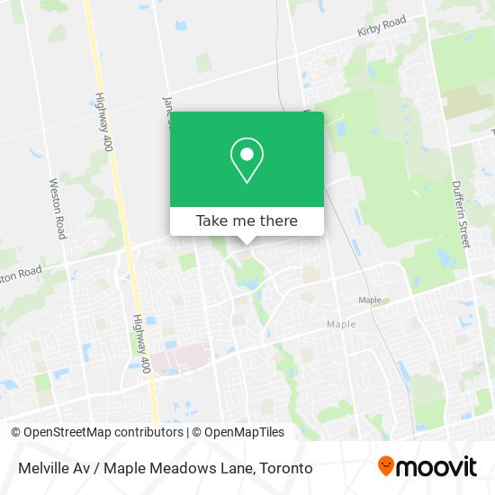Melville Av / Maple Meadows Lane plan