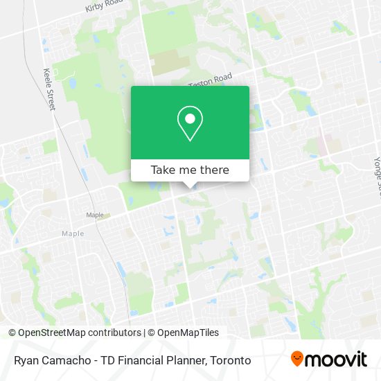 Ryan Camacho - TD Financial Planner map