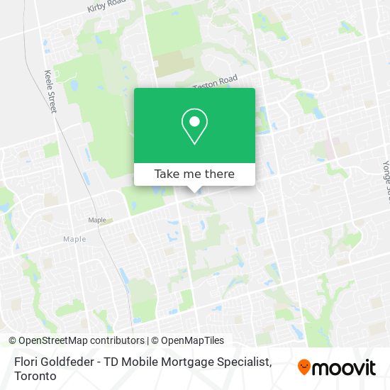 Flori Goldfeder - TD Mobile Mortgage Specialist map