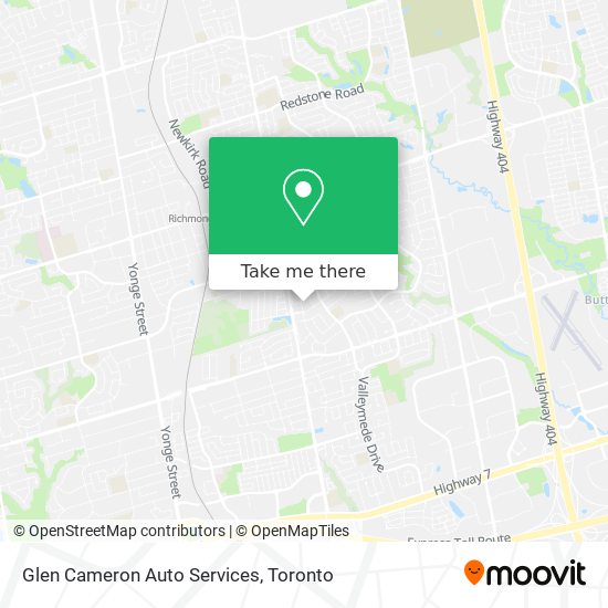 Glen Cameron Auto Services map