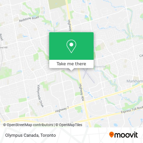 Olympus Canada map