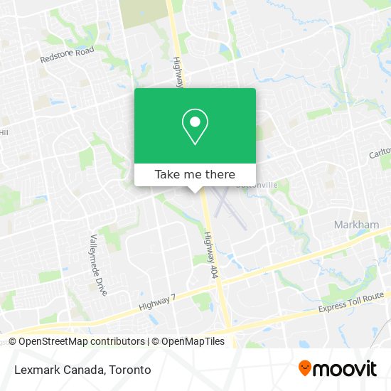 Lexmark Canada map