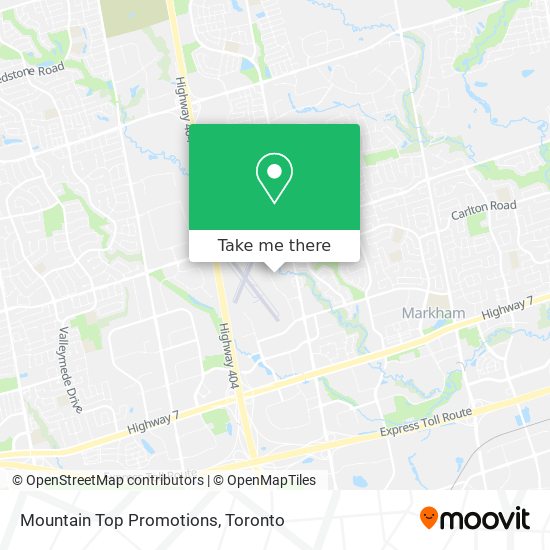 Mountain Top Promotions map