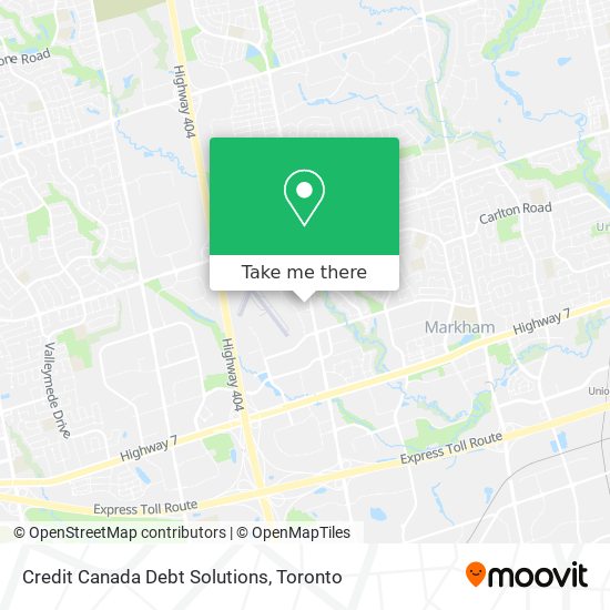 Credit Canada Debt Solutions map