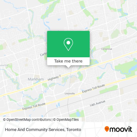 Home And Community Services map